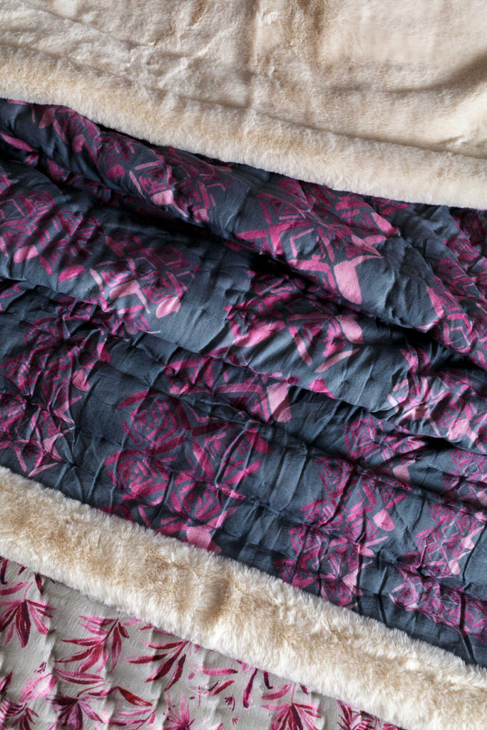Modern Plum Curated Full bedding ensemble set of 13 | LUXURY